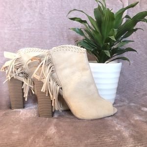 Just Fab open toe heels